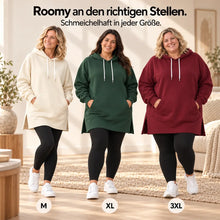 Lade das Bild in den Galerie-Viewer, KuschelLiebe – der extra lange Wohlfühlhoodie | deckenweich, warm & figurschmeichelnd