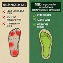 Lade das Bild in den Galerie-Viewer, Trek – wasserdichter Outdoor-Barfußschuh | Rutschfest & Schmerzlindernd