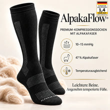 Lade das Bild in den Galerie-Viewer, AlpakaFlow – Alpakafaser-Kompressionssocken | 10–15 mmHg