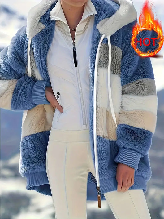 CozyFeel - Kuscheliger Kapuzenmantel mit Fleece-Charme