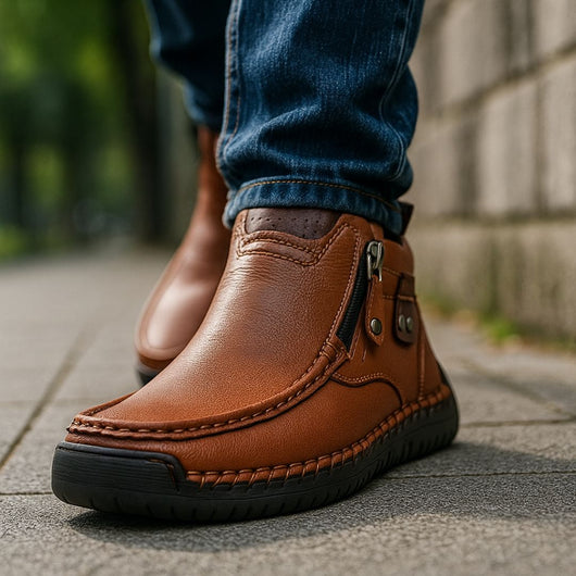 Ergonomische Leder-Schuhe zur Schmerzlinderung
