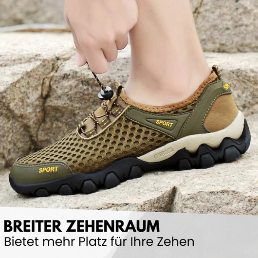 Orthtrek - wasserfester Barfuß-Trekkingschuh für Schmerzlinderung
