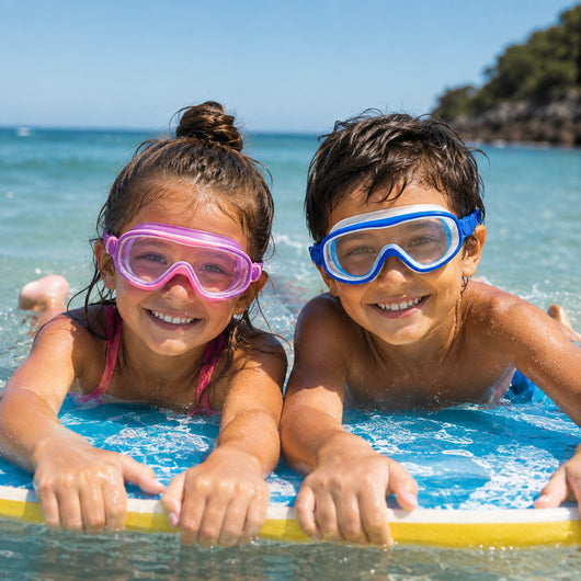 AquaBlick Kinder-Schwimmbrille | Beschlagfrei · Auslaufsicher · Kein Haareziehen
