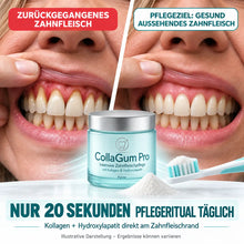 Lade das Bild in den Galerie-Viewer, CollaGum Pro – Kollagen-Zahnfleischpflege für Reparatur, Aufbau &amp; Regeneration
