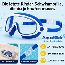 Lade das Bild in den Galerie-Viewer, AquaBlick Clip-on Kinder-Schwimmbrille – ganz ohne Riemen, ganz ohne Theater
