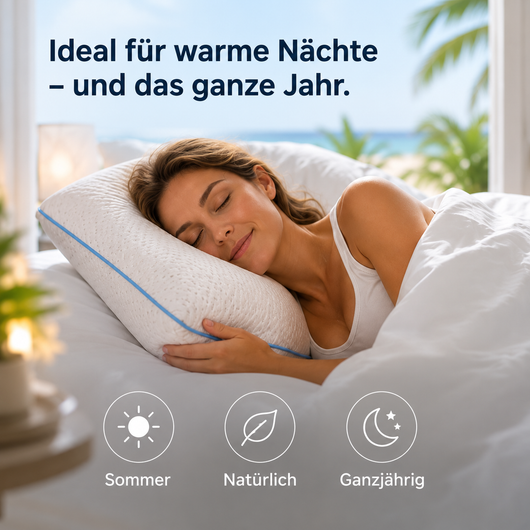 SleepCool Pro - Kühlendes & ergonomisches Bambus-Kissen für erholsamen Schlaf