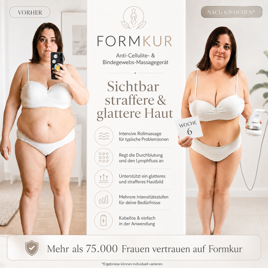 Formkur - Anti-Cellulite Massagegerät für Bauch, Beine & Po