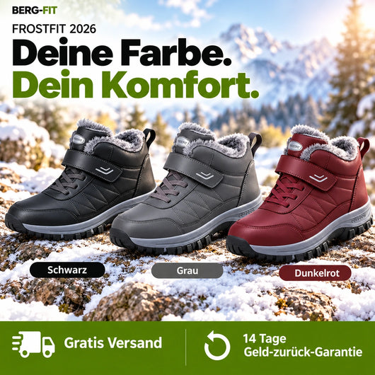 FrostFit - schmerzlindernde, wasserdichte & isolierte Komfortschuhe 2026