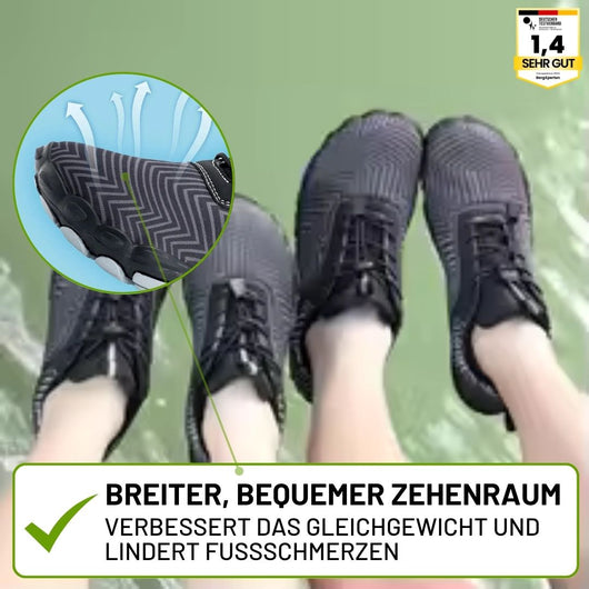 FALKO - ergonomische, schmerzlindernde & wasserabweisende Barfußschuhe für Entlastung bei Rückenschmerzen & Gelenkproblemen