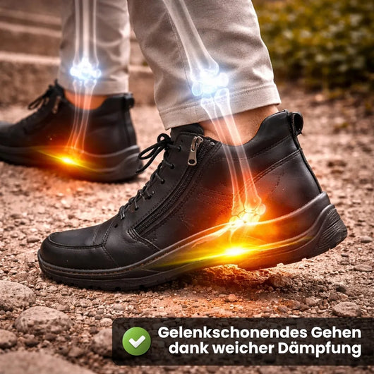 FussFit - ergonomische, schmerzlindernde, rutschfeste Leder-Barfußschuhe