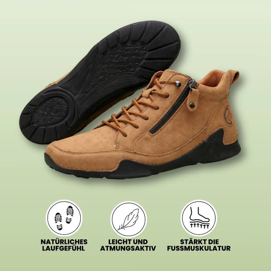 FussFit - ergonomische, schmerzlindernde, rutschfeste Leder-Barfußschuhe