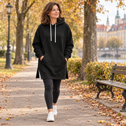 KuschelLiebe – der extra lange Wohlfühlhoodie | deckenweich, warm & figurschmeichelnd