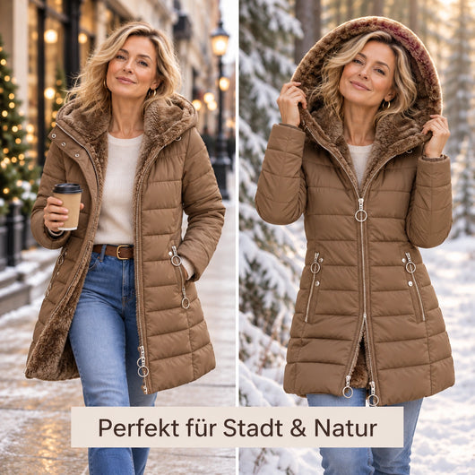 Nordelle – der kuschelwarme Damen-Mantel mit figurfreundlichem Schnitt
