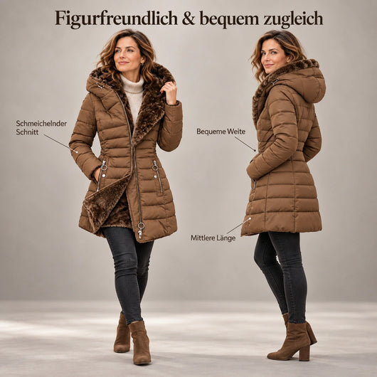 Nordelle – der kuschelwarme Damen-Mantel mit figurfreundlichem Schnitt
