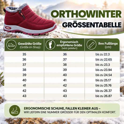 OrthoWinter - ergonomische, wasserdichte, isolierte Schuhe für Herbst und Winter 2026