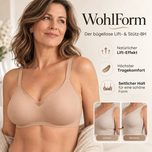 WohlForm - Der bügellose 4-Zonen-Push Up-BH