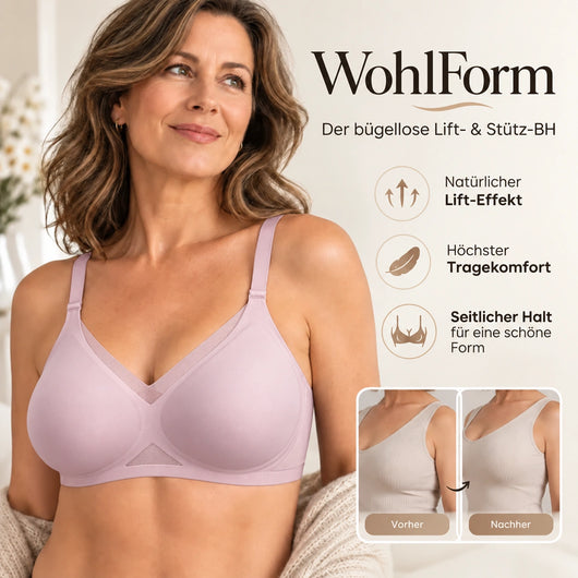WohlForm - Der bügellose 4-Zonen-Push Up-BH