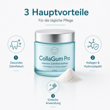Lade das Bild in den Galerie-Viewer, CollaGum Pro – Kollagen-Zahnfleischpflege für Reparatur, Aufbau &amp; Regeneration
