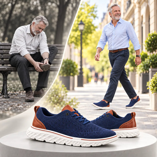 FeelFree Gentleman – Orthopädischer Herren-Komfortschuh | Rutschfest & Schmerzlindernd