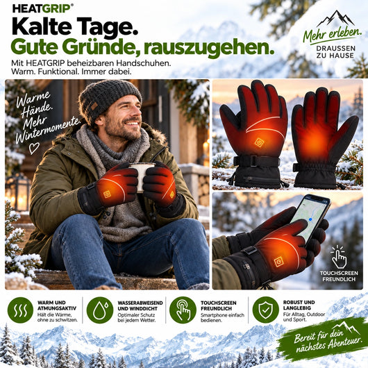 HEATGRIP - Beheizbare Winter Handschuhe 2026