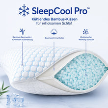 Lade das Bild in den Galerie-Viewer, SleepCool Pro - Kühlendes &amp; ergonomisches Bambus-Kissen für erholsamen Schlaf
