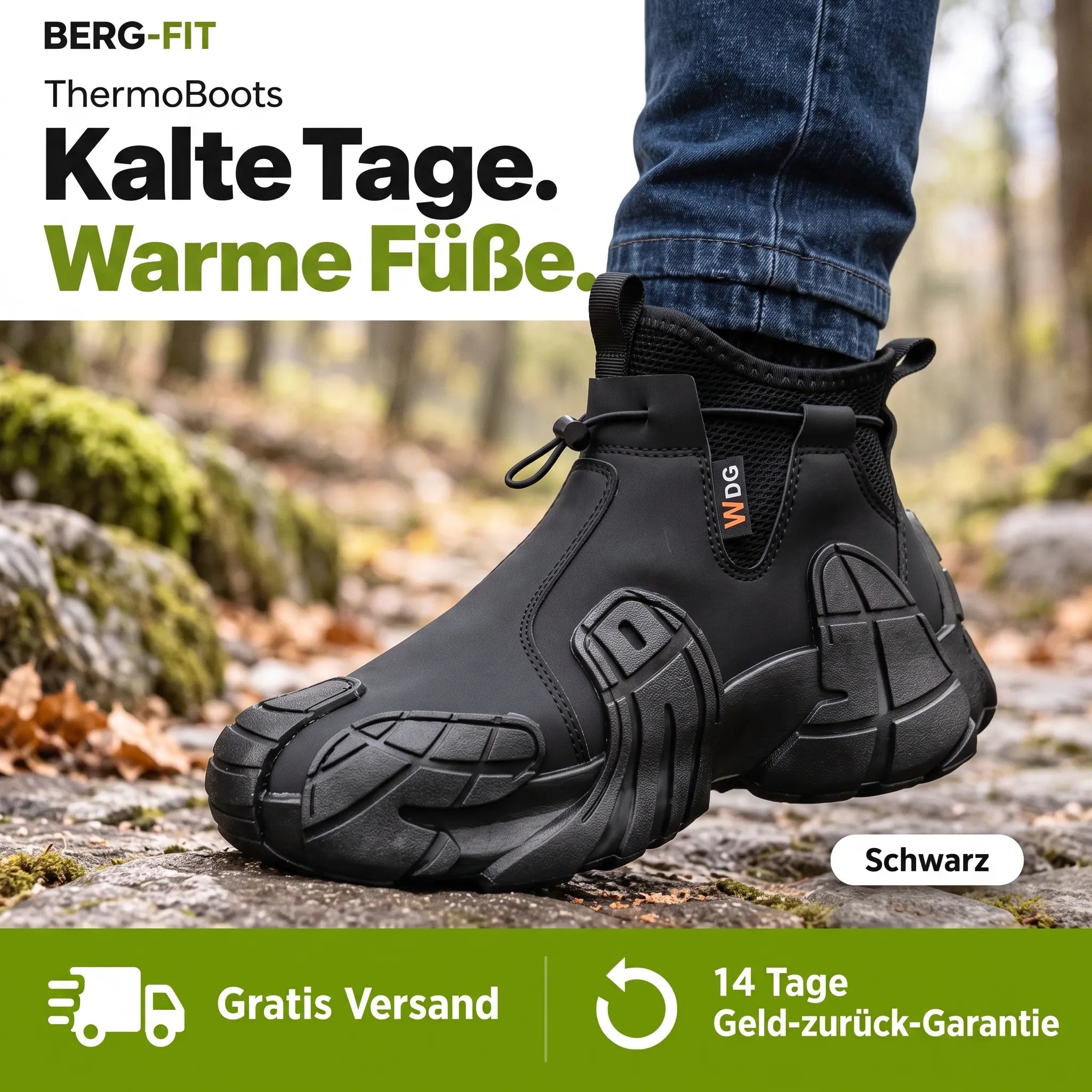 ThermoBoots – Wasserdichte Allwetter-Ganzjahresstiefel | Rutschfest & Schmerzlindernd